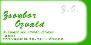 zsombor ozvald business card